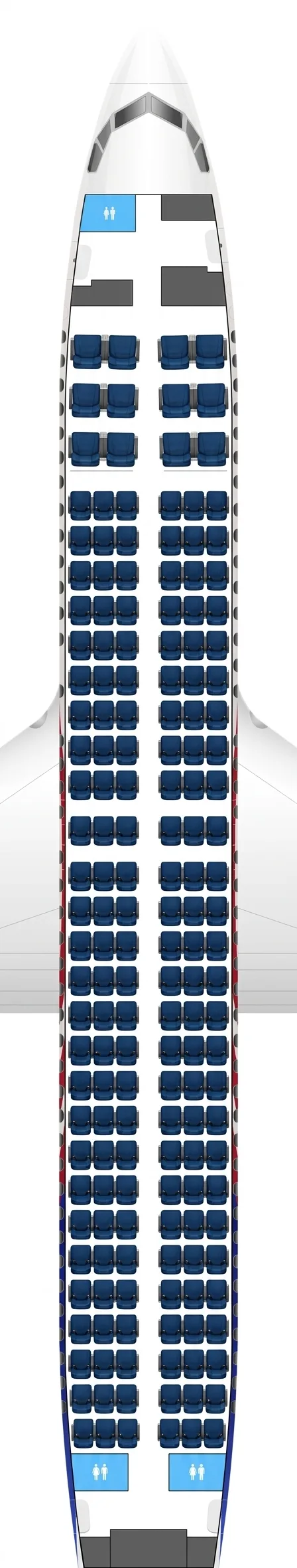 Malaysia Airlines Boeing 737-800 seat map