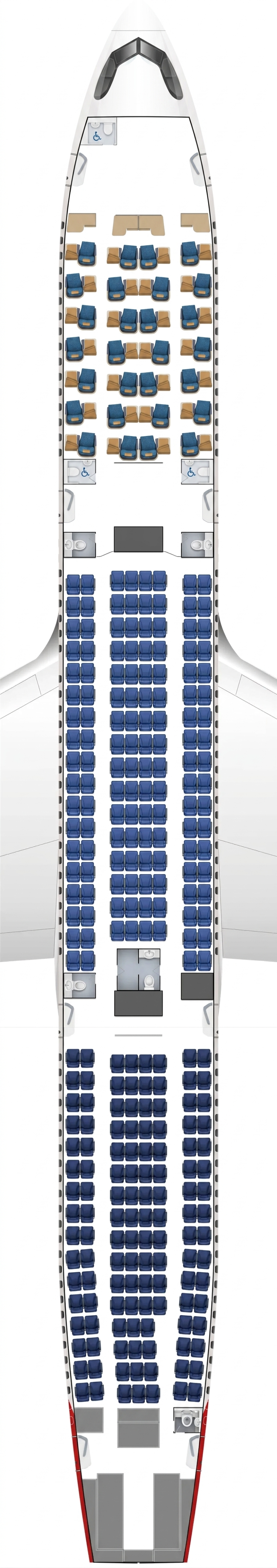 Air Mauritius Airbus A330-900 seat map