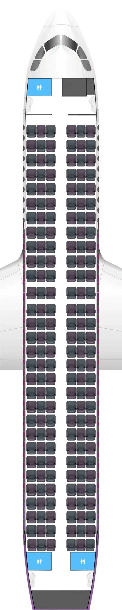 Peach Airbus A320 seat map