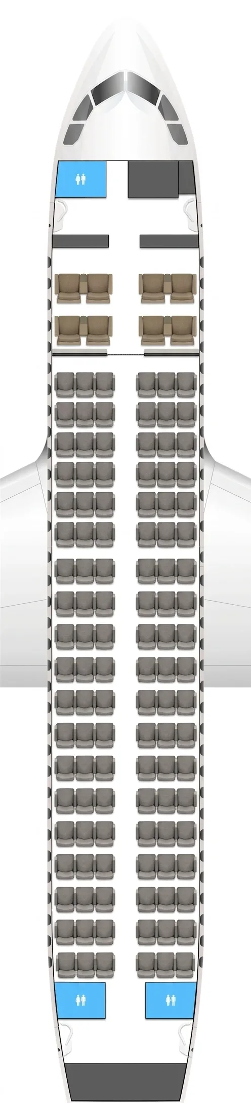 China Eastern Airbus A319 seat map