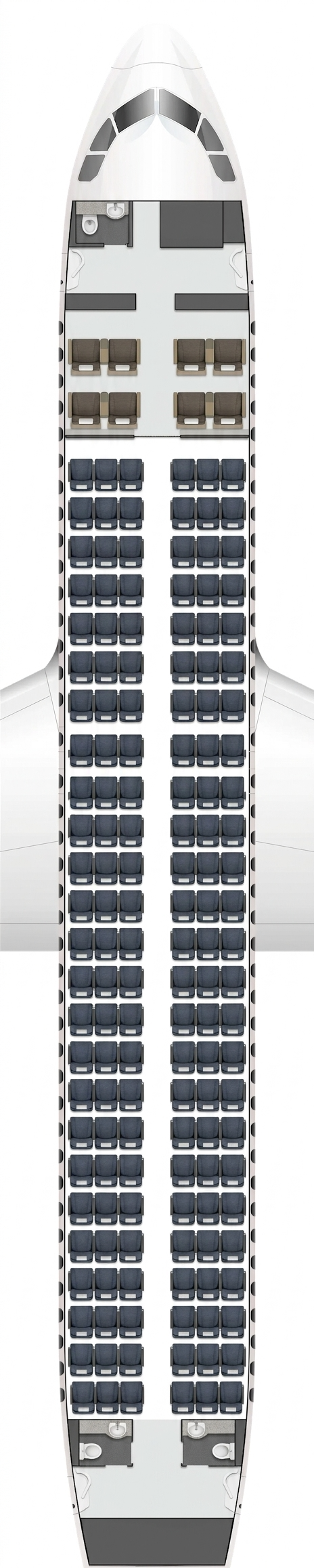 China Eastern Airbus A320 seat map