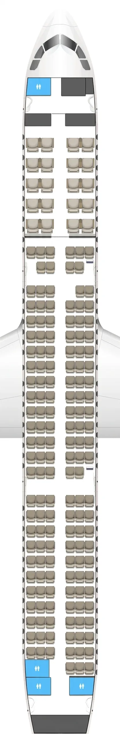 China Eastern Airbus A321 seat map