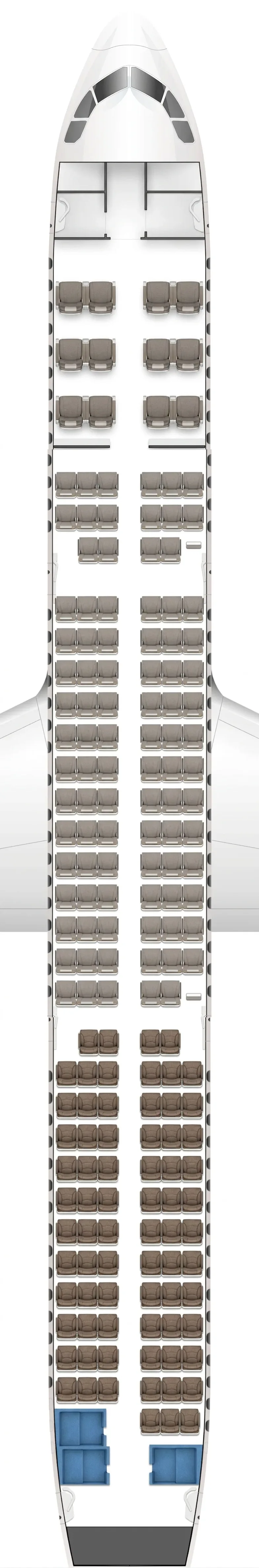 China Eastern Airbus A321 seat map