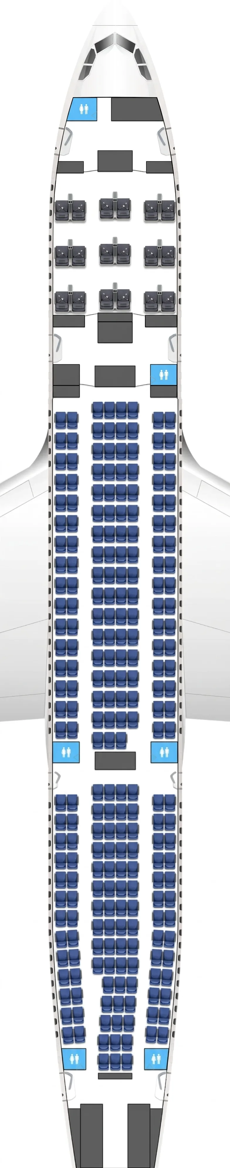 China Eastern Airbus A330-200 seat map