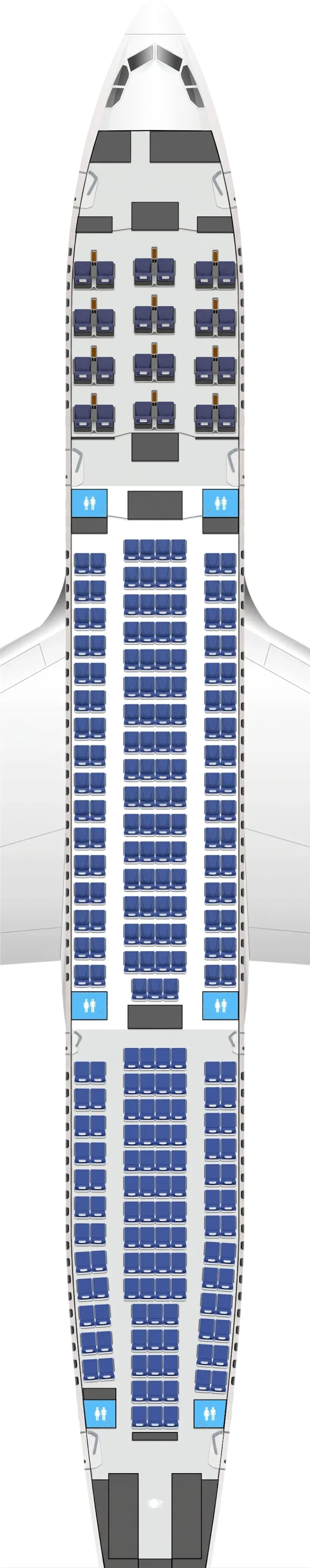 China Eastern Airbus A330-200 seat map