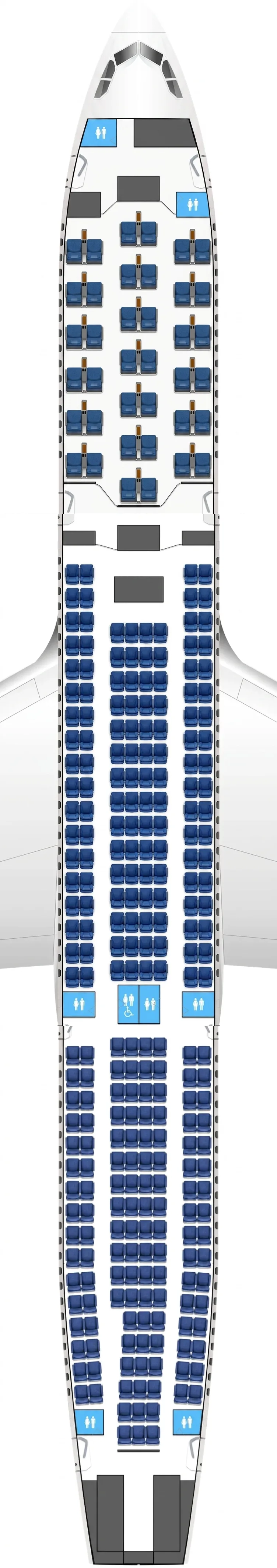 China Eastern Airbus A330-300 seat map