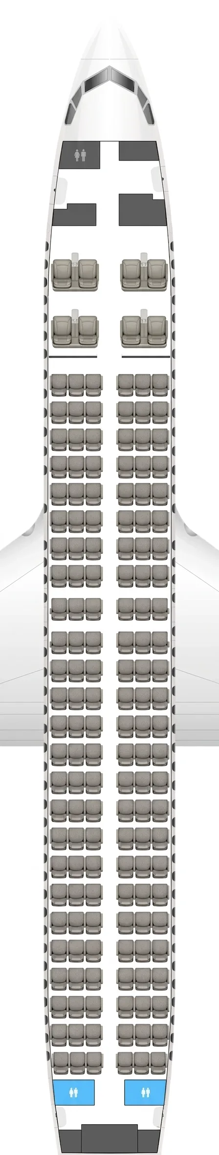 China Eastern Boeing 737-800 seat map