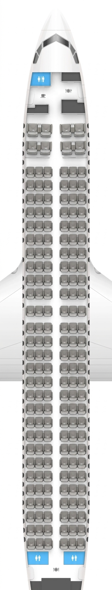 China Eastern Boeing 737-800 seat map