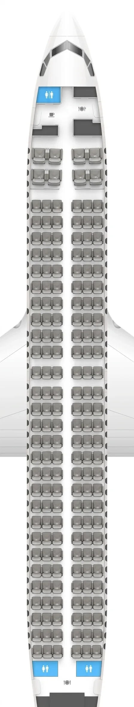 China Eastern Boeing 737-800 seat map