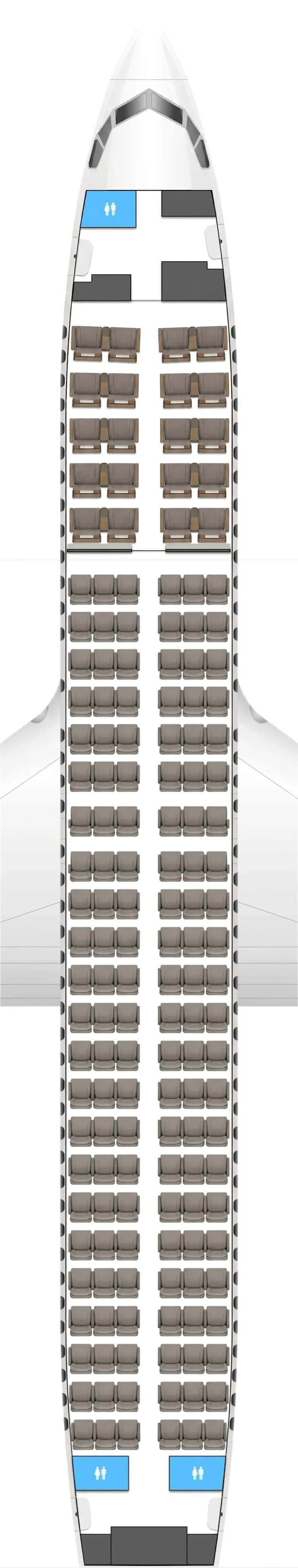 China Eastern Boeing 737-800 seat map