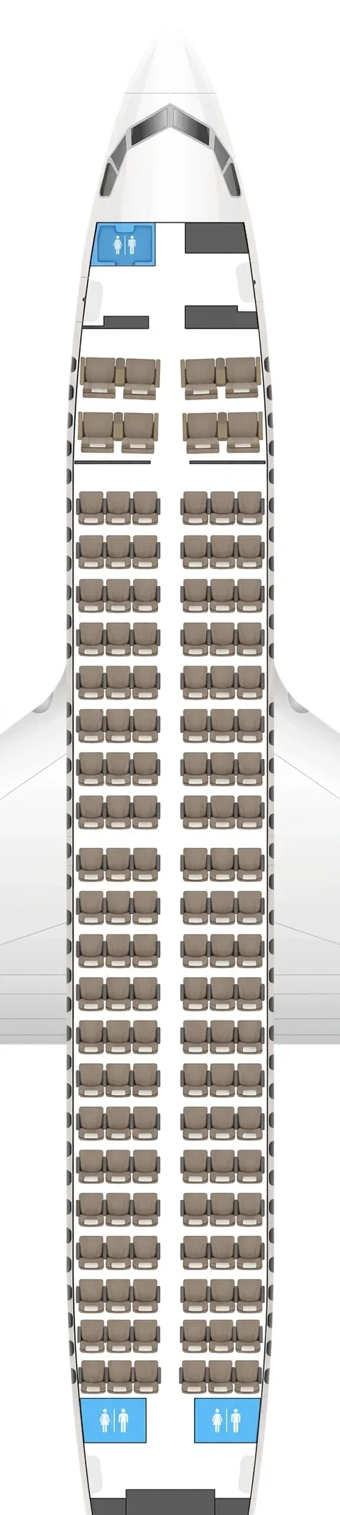 China Eastern Boeing 737-700 seat map