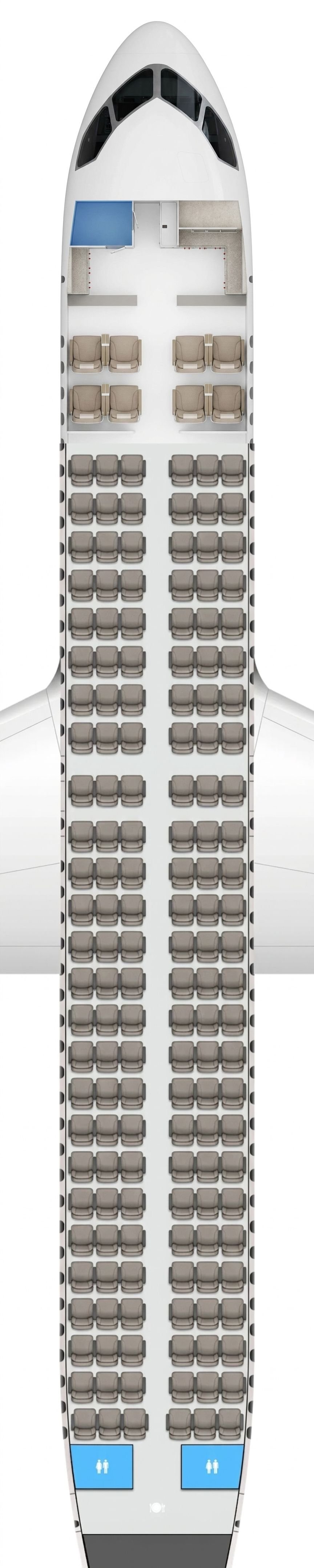 China Eastern Comac C919 seat map