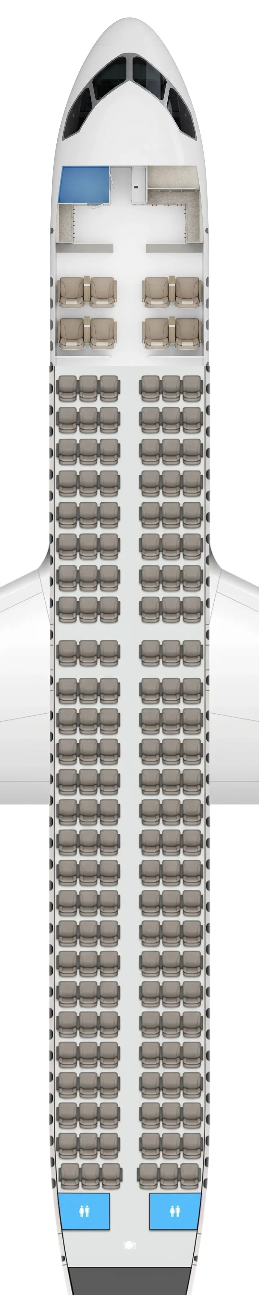 China Eastern Comac C919 seat map