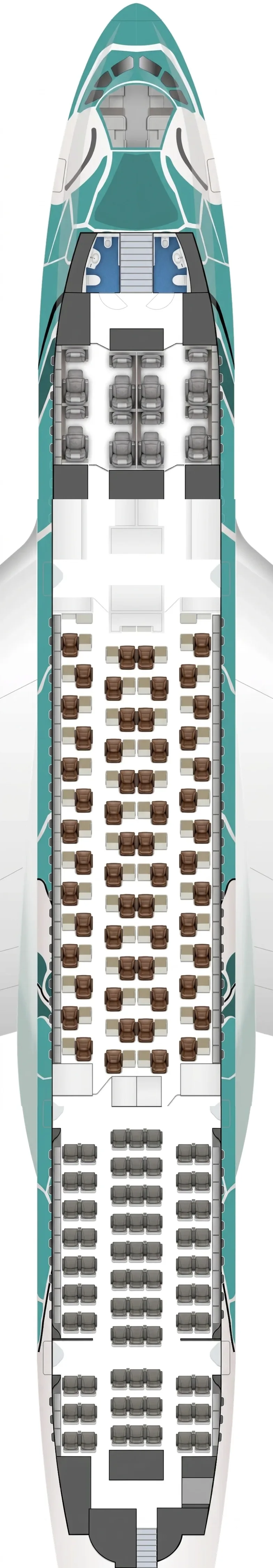ANA Airbus A380-800 seat map
