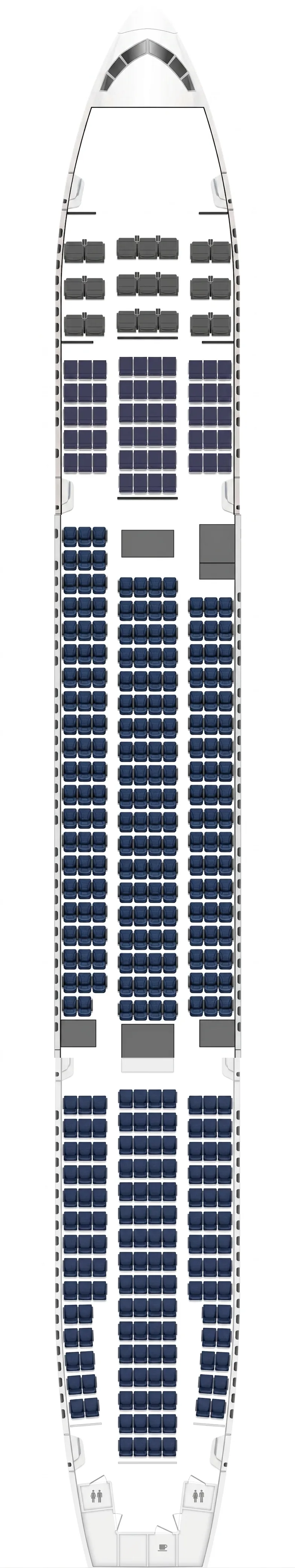 ANA Boeing 777-200 seat map