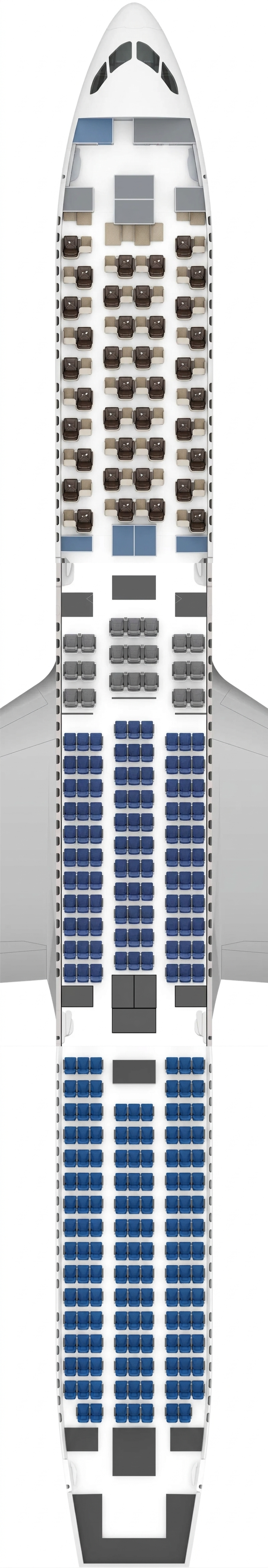 ANA Boeing 787-10 seat map