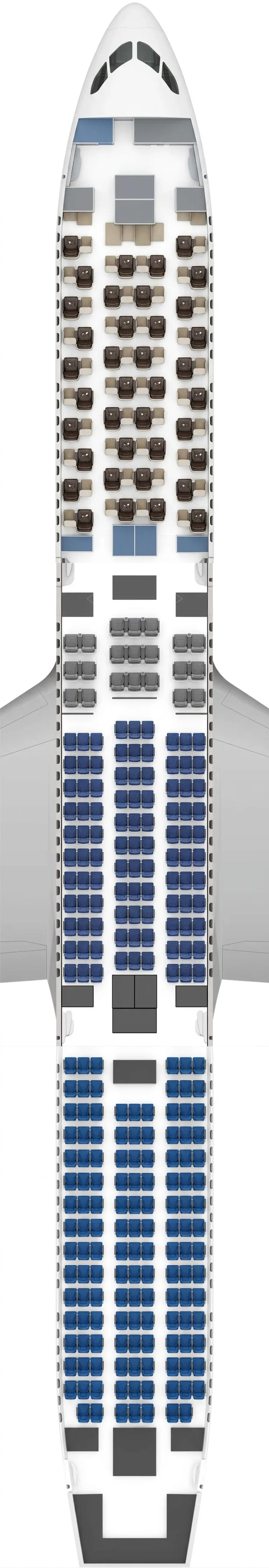ANA Boeing 787-10 seat map