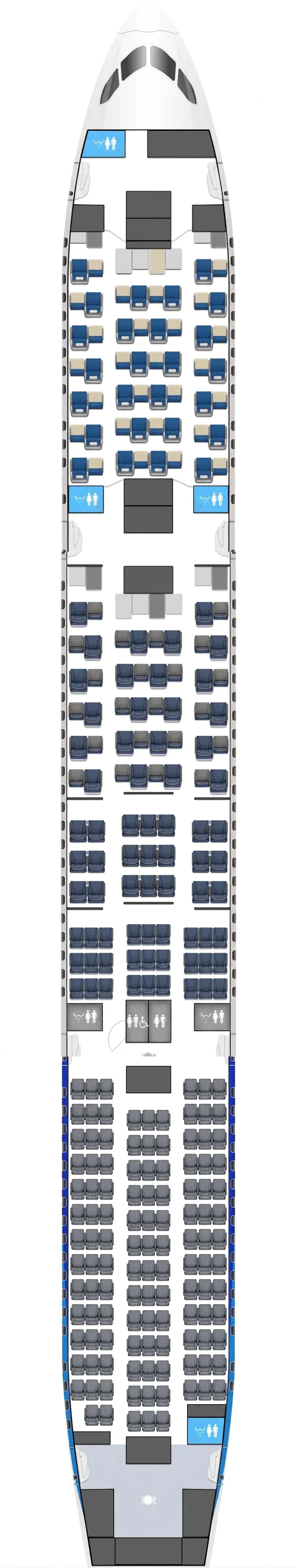 ANA Boeing 787-9 seat map