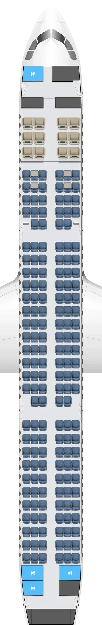 Air Macau Airbus A321 seat map