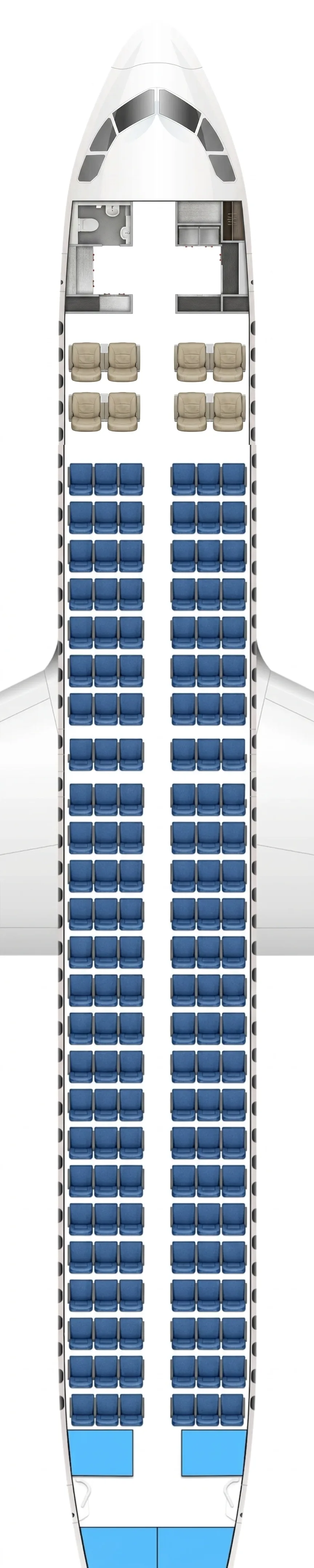 Air Macau Airbus A320neo seat map