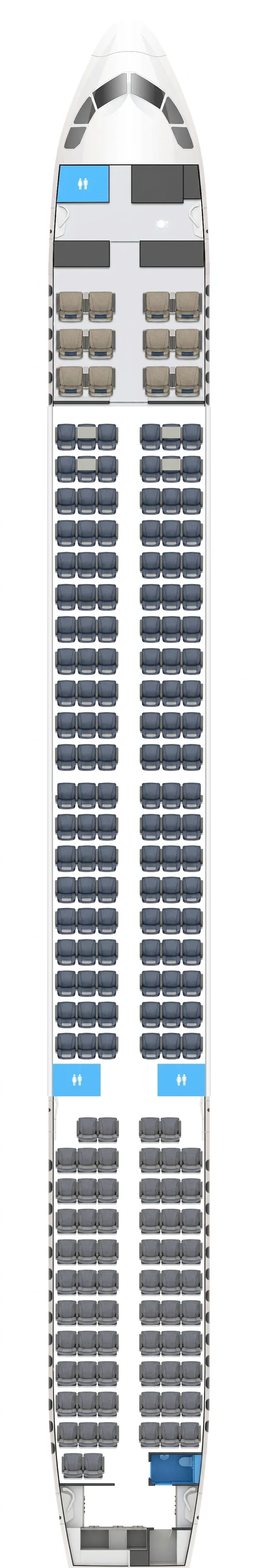 Air Macau Airbus A321neo seat map