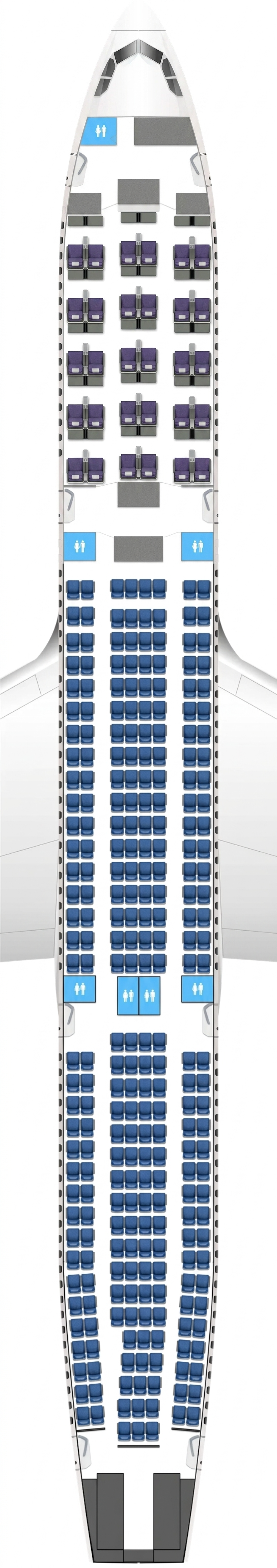 Air Macau Airbus A330-300 seat map