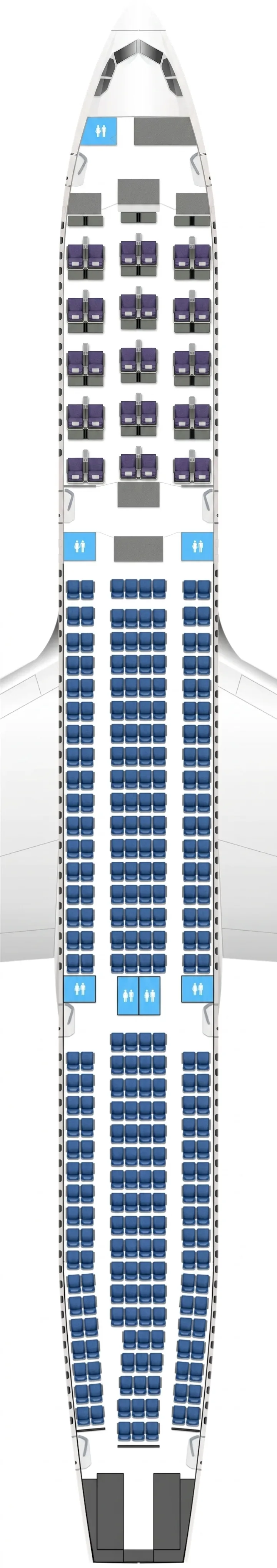 Air Macau Airbus A330-300 seat map