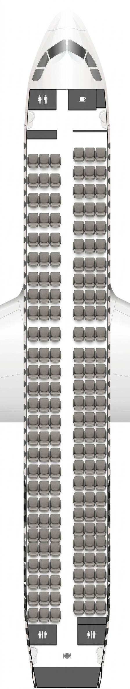 Air New Zealand Airbus A320neo seat map ()