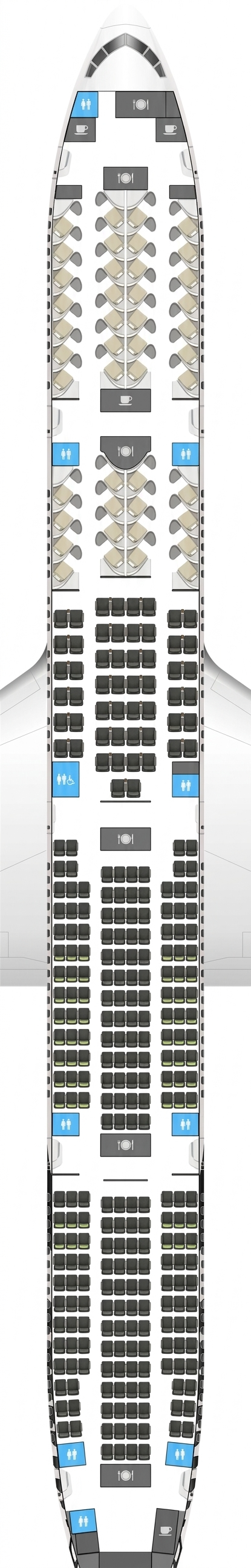 Air New Zealand Boeing 777-300ER seat map