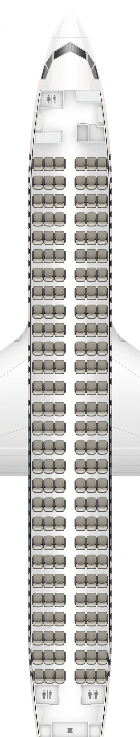 Boliviana de Aviación Boeing 737-800 seat map