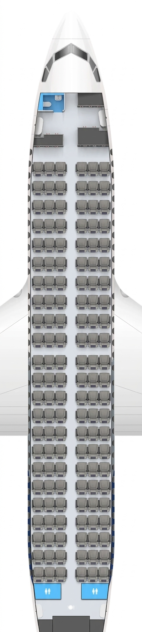 Boliviana de Aviación Boeing 737-700 seat map ()