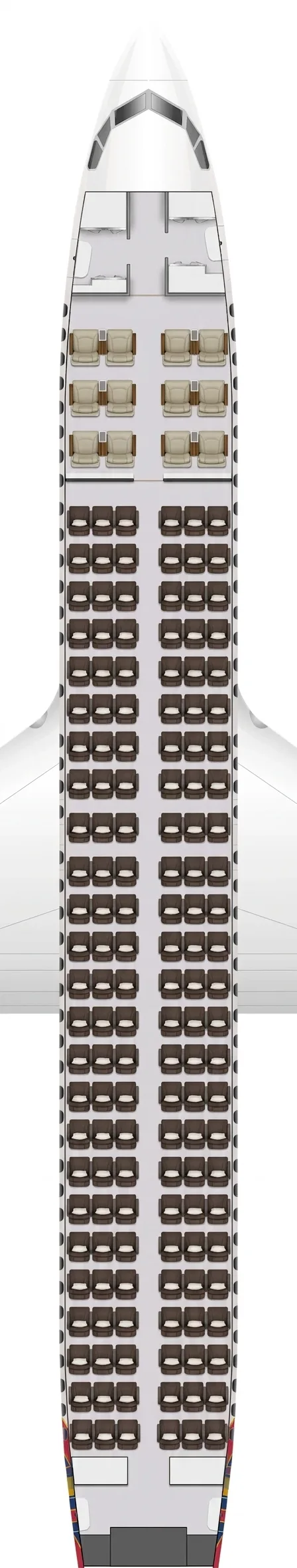 Batik Air Boeing 737-800 seat map