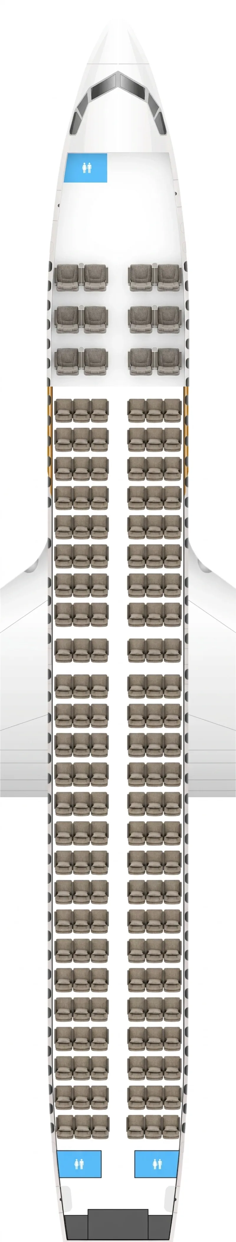 Mongolian Airlines Boeing 737 MAX 8 seat map