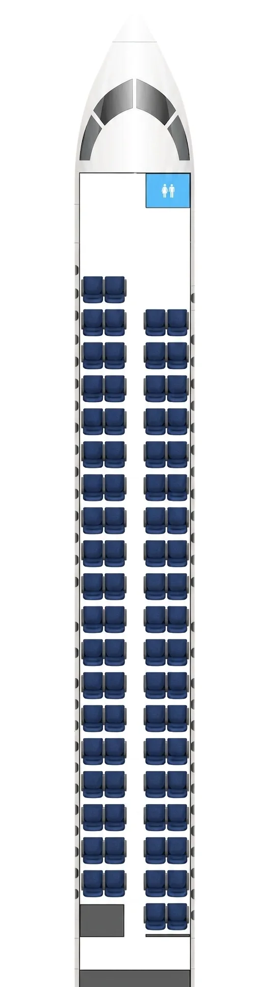 Croatia Airlines DHC Q400 seat map
