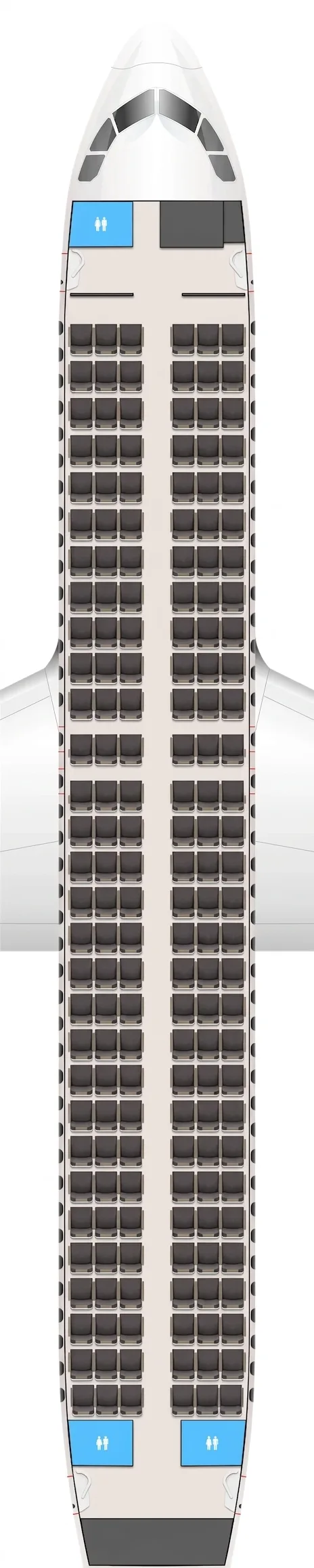 Pegasus Airlines Airbus A320 seat map