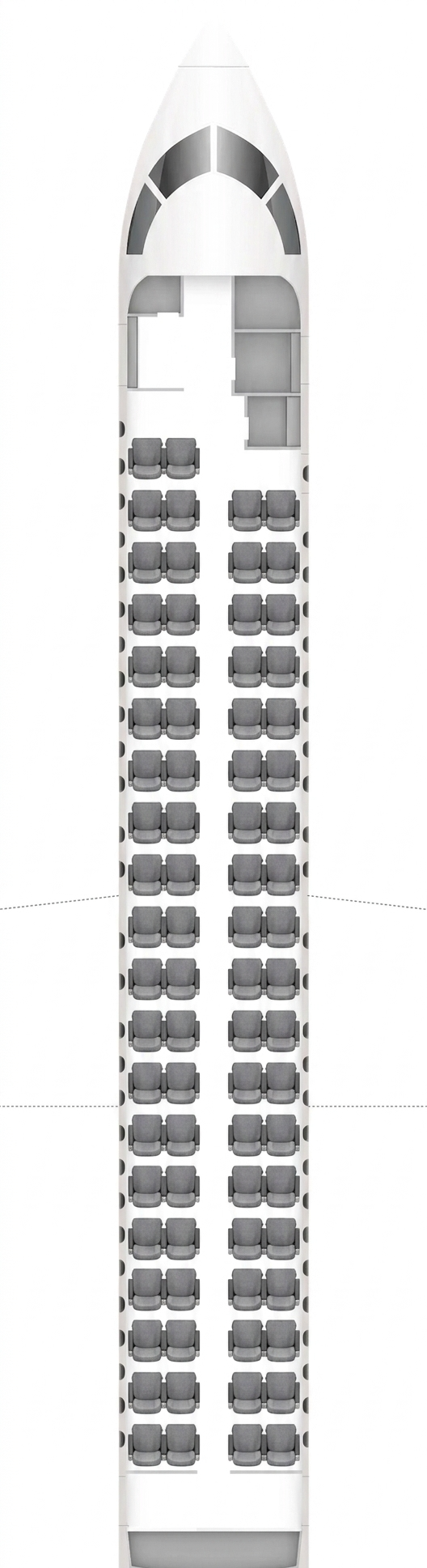 Porter Airlines DHC Q400 seat map