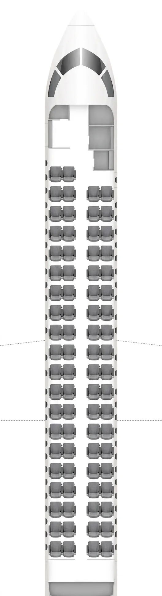 Porter Airlines DHC Q400 seat map