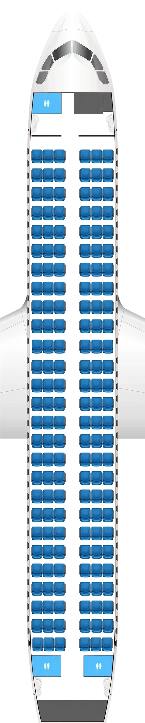 Bangkok Airways Airbus A320 seat map