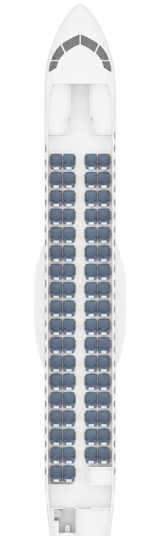 Bangkok Airways ATR 72-600 seat map