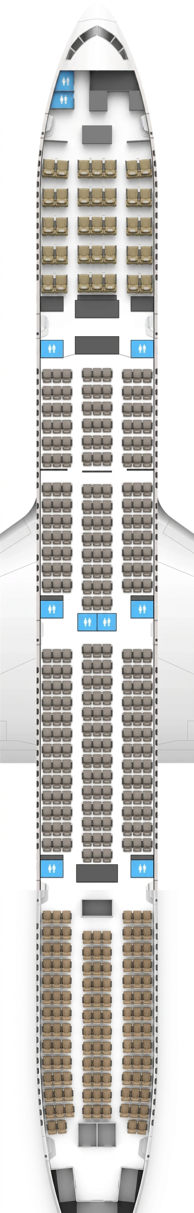 PIA Boeing 777-300ER seat map ()