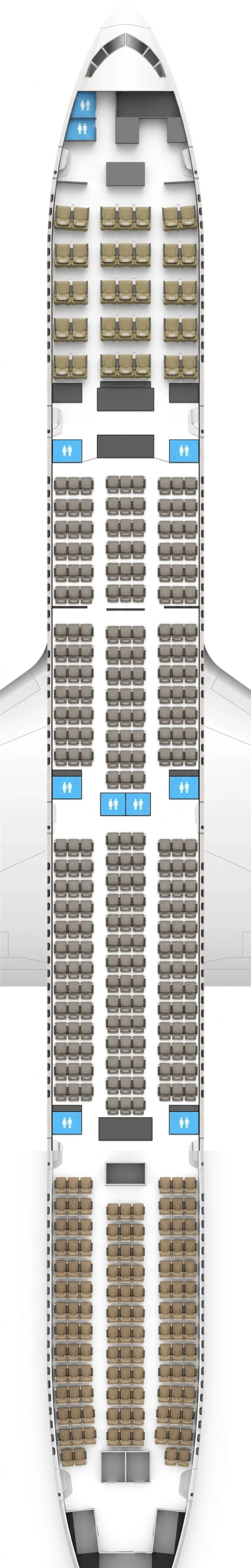 PIA Boeing 777-300ER seat map
