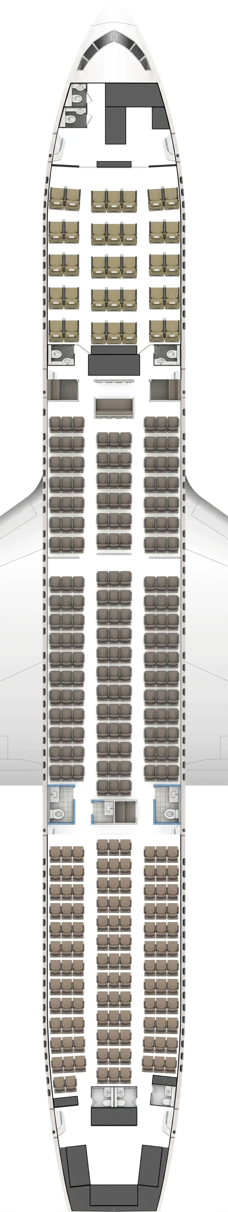 PIA Boeing 777-200LR seat map
