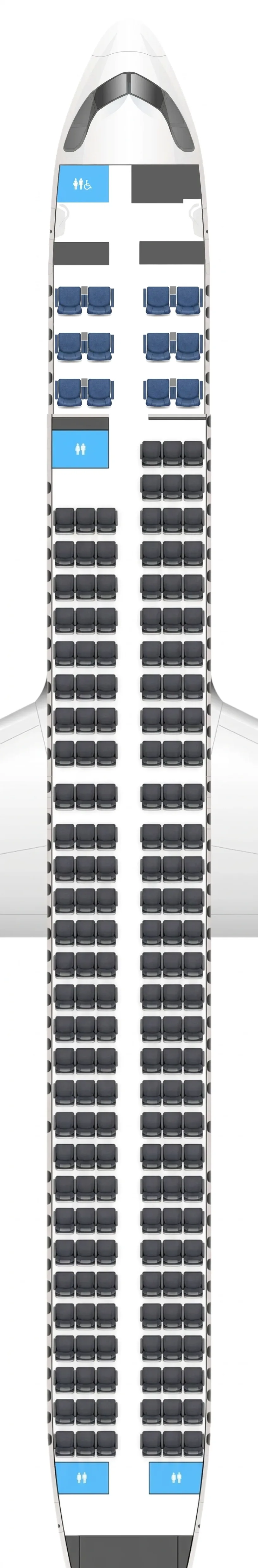 Philippine Airlines Airbus A321SR seat map