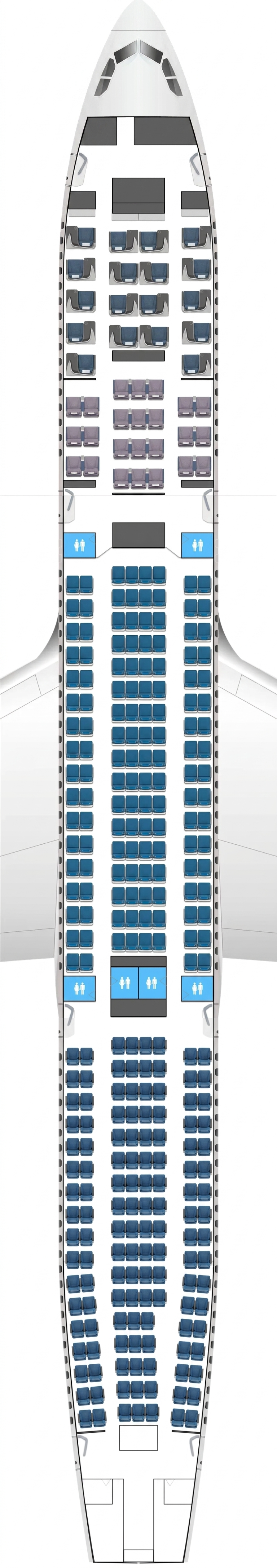Philippine Airlines Airbus A330-300 seat map