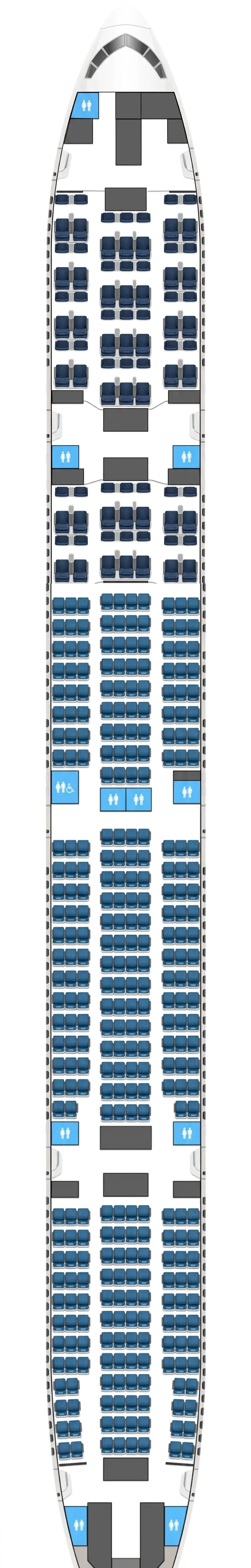 Philippine Airlines Boeing 777-300ER seat map