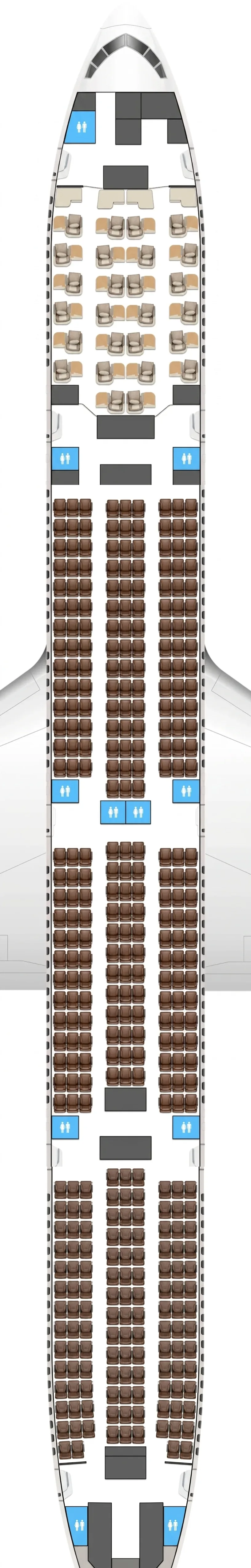 Philippine Airlines Boeing 777-300ER seat map