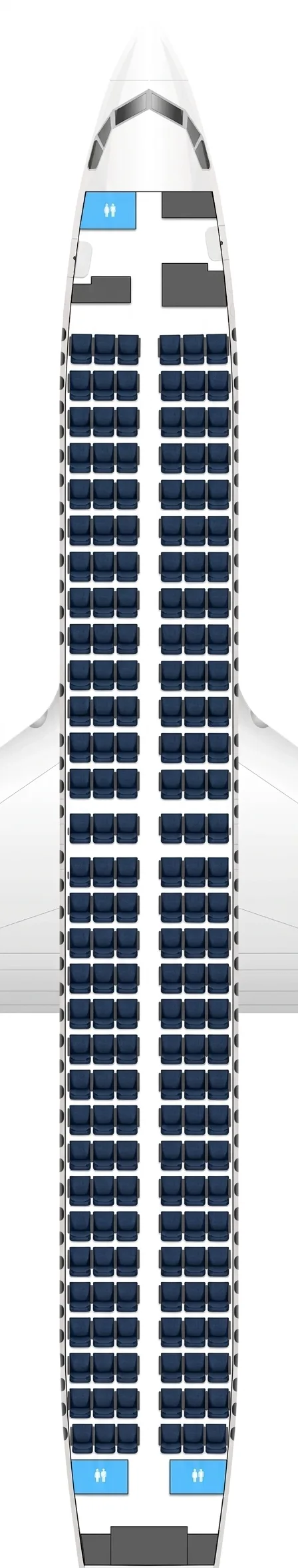 Akasa Air Boeing 737 MAX 8 seat map