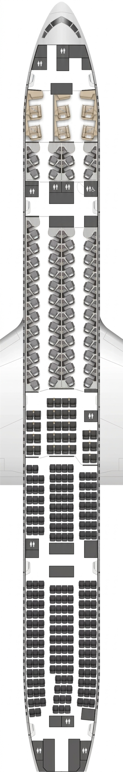 Qatar Airways Boeing 777-300ER seat map