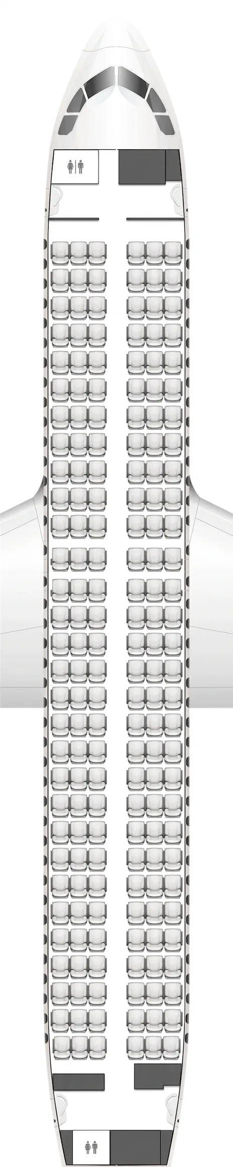 Atlantic Airways Airbus A320 seat map