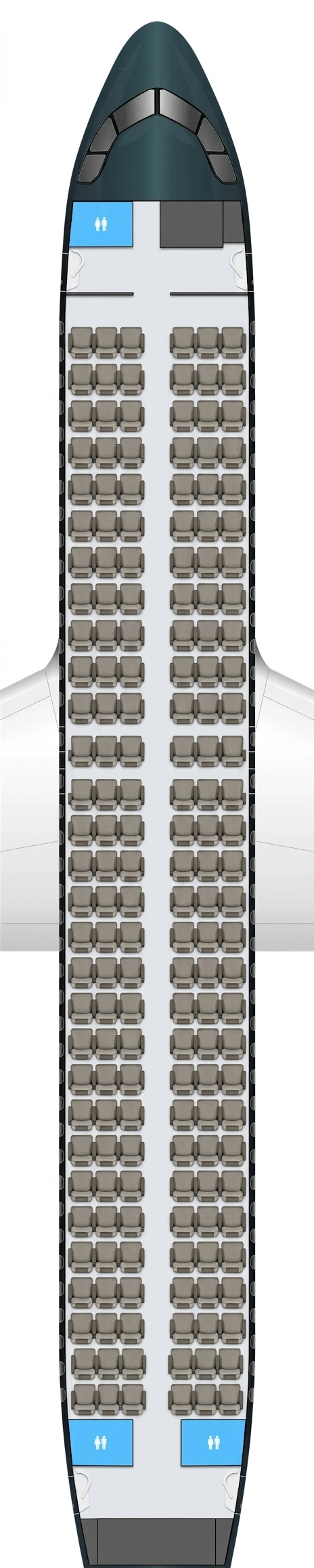 Royal Jordanian Airbus A320neo seat map ()